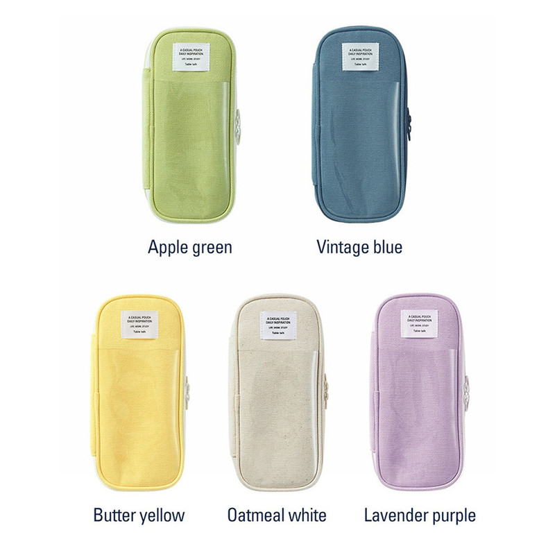 Colors of Table Talk Archive Double Zippers Pencil Case Colors of Table Talk Archive Double Zippers Pencil Case