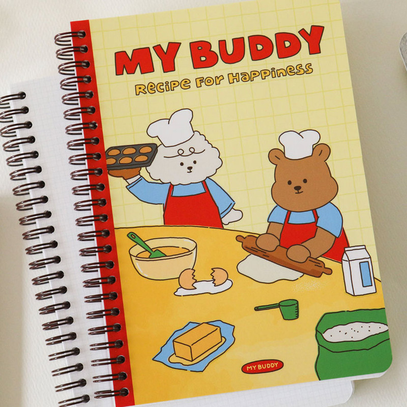 Recipe (Grid) - Dailylike My Buddy A5 Wirebound Notebook 03-04
