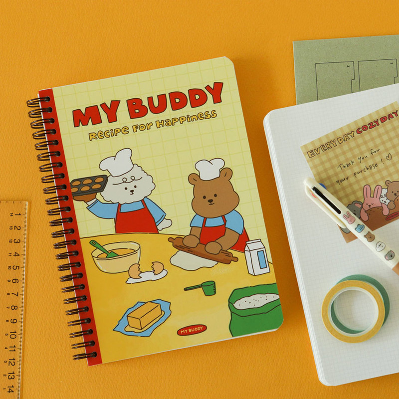 Recipe (Grid) - Dailylike My Buddy A5 Wirebound Notebook 03-04