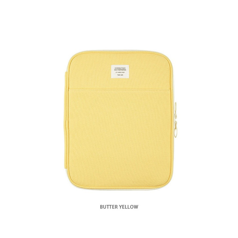 Butter yellow - Table Talk Archive iPad Galaxy Tab Sleeve Case Butter yellow - Table Talk Archive iPad Galaxy Tab Sleeve Case