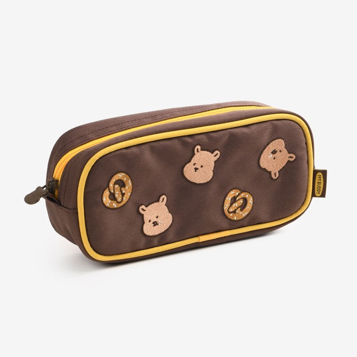 Dailylike My Buddy Pretzel dong gu Zipper Pencil Case Pouch