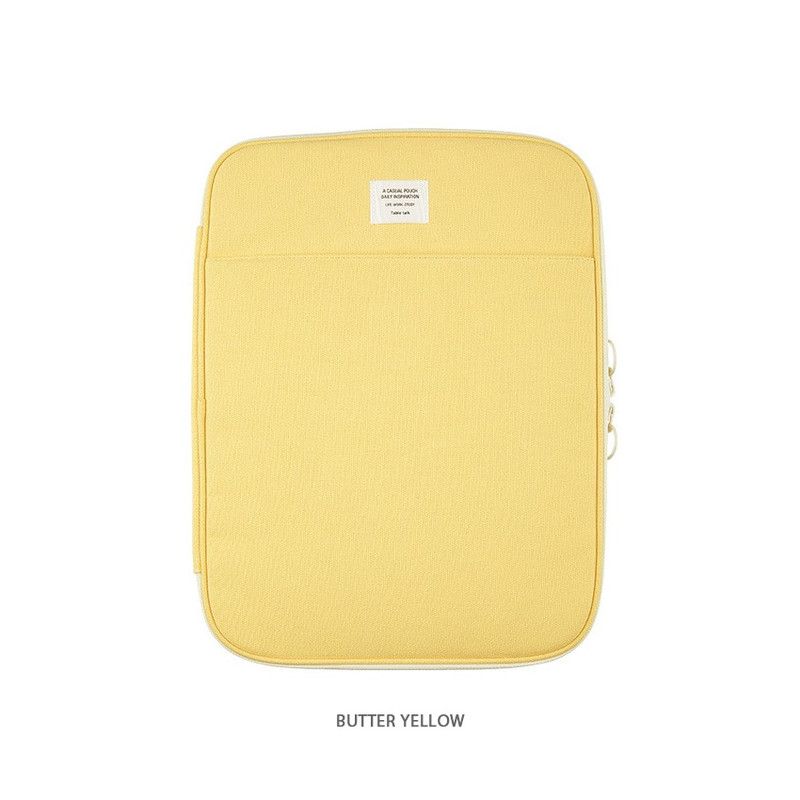 Butter yellow - Table Talk Archive 13 inches Laptop Sleeve Case Butter yellow - Table Talk Archive 13 inches Laptop Sleeve Case