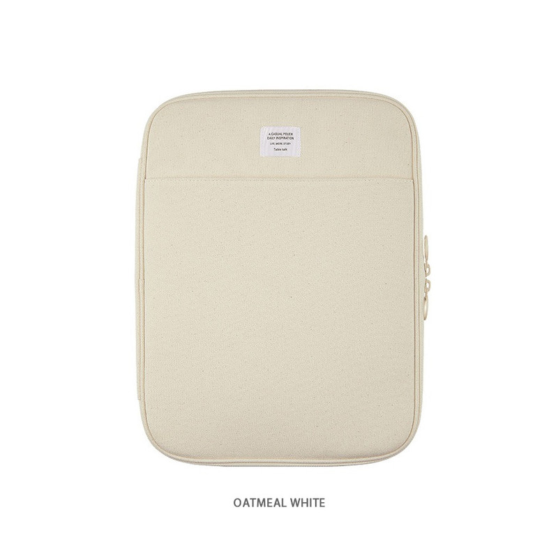 Oatmeal white - Table Talk Archive 13 inches Laptop Sleeve Case Oatmeal white - Table Talk Archive 13 inches Laptop Sleeve Case