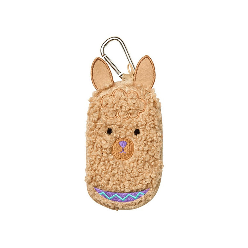 Brown - Fluffy Lama Earbuds Case for AirPods Galaxy Buds Brown - Fluffy Lama Earbuds Case for AirPods Galaxy Buds