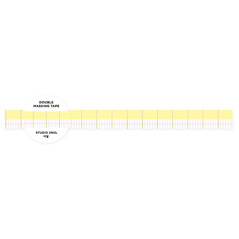 Lemon - 2NUL Colorful Double Pattern Masking Tape