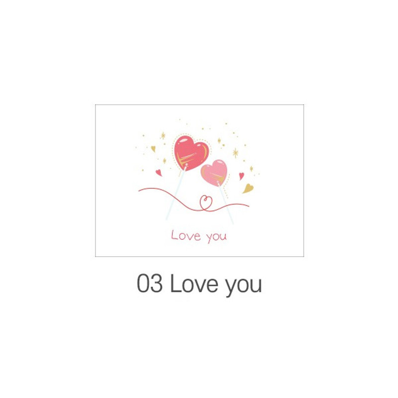 03 Love You - PAPERIAN Celebrate Card and Envelope Set 03 Love You - PAPERIAN Celebrate Card and Envelope Set
