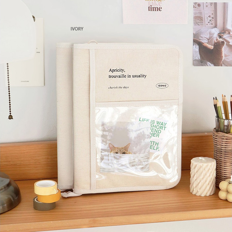 Ivory - Cottony iPad Galaxy Tab Sleeve Case Organizer Ivory - Cottony iPad Galaxy Tab Sleeve Case Organizer