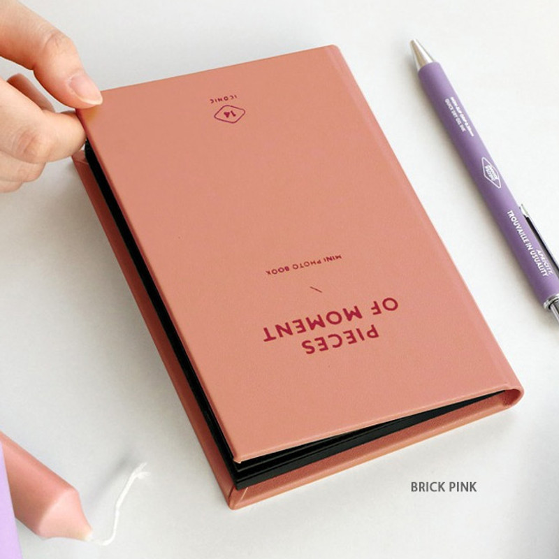 Brick pink - Piece of Moment 4X6 Small Self Adhesive Photo Album