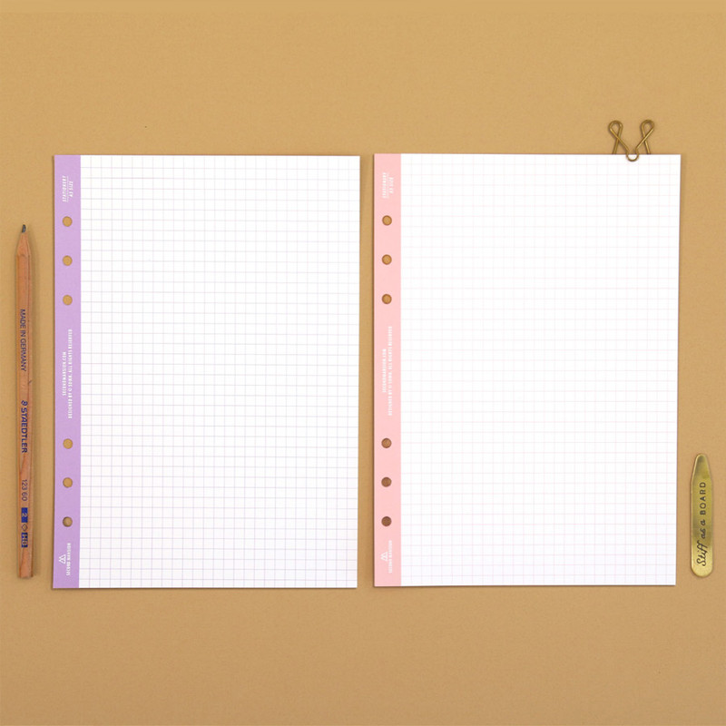 Second Mansion Grid 6-ring A5 notebook Paper Refills Second Mansion Grid 6-ring A5 notebook Paper Refills