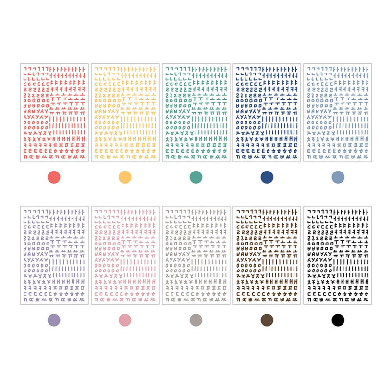 Calli Korean Hangul Alphabet Removable Sticker Pack