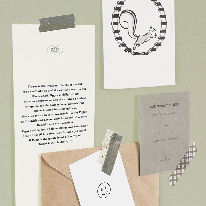 Usage example - Pattern 8 Masking Tape Set with a cardboard box