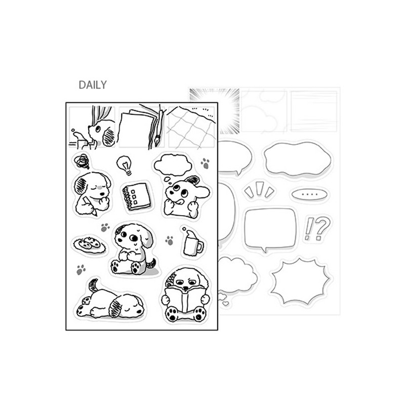 Daily - PLEPLE Bodle Removable Sticker and Speech Bubble Sticker Set Daily - PLEPLE Bodle Removable Sticker and Speech Bubble Sticker Set