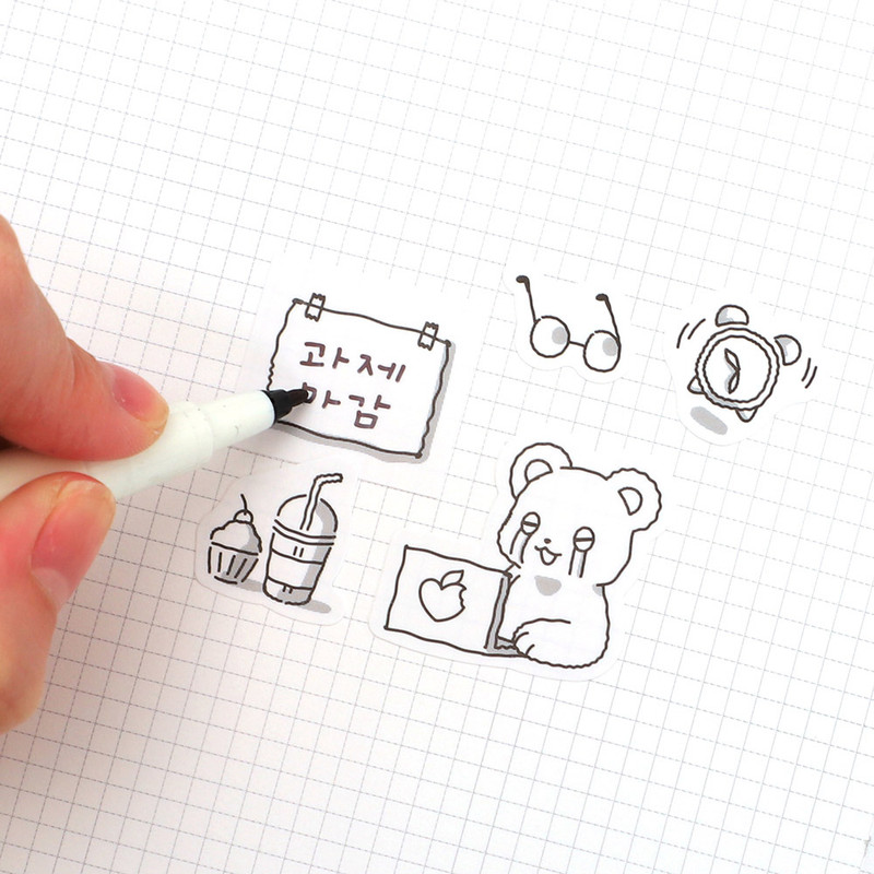 Usage example - PLEPLE Bodle Removable Sticker and Speech Bubble Sticker Set Usage example - PLEPLE Bodle Removable Sticker and Speech Bubble Sticker Set