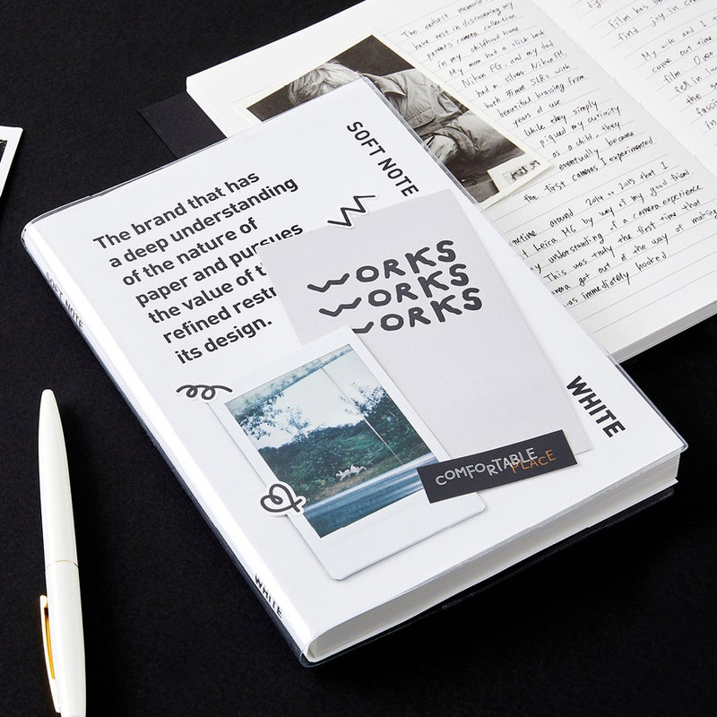 Clear PVC cover - Ardium B+W Medium PVC Cover Lined Notebook