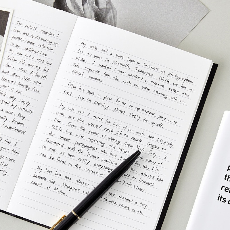 Usage example - Ardium B+W Medium PVC Cover Lined Notebook