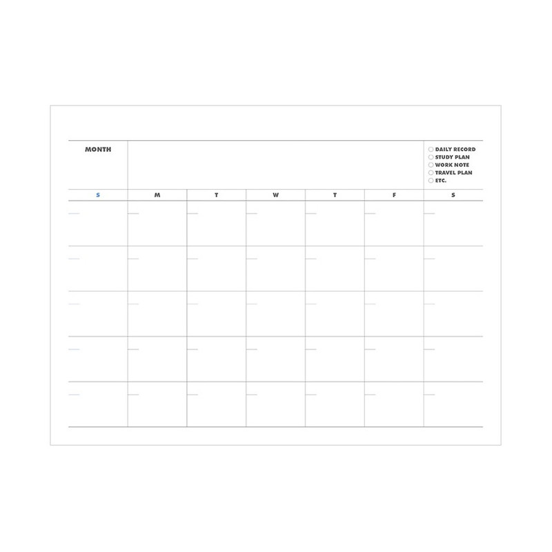 monthly scheduler(back) - Indigo 22-23 18 Months Desk Standing Calendar