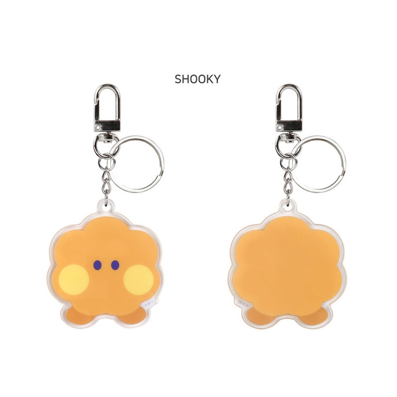 SHOOKY - BT21 Minini Big Acrylic Keyring Key Holder SHOOKY - BT21 Minini Big Acrylic Keyring Key Holder
