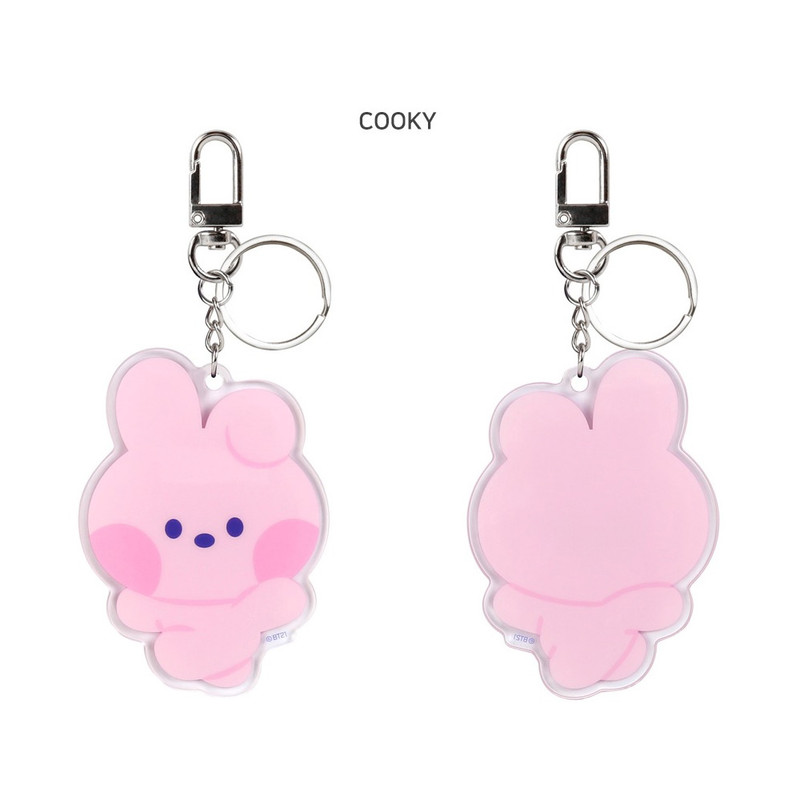 COOKY - BT21 Minini Big Acrylic Keyring Key Holder COOKY - BT21 Minini Big Acrylic Keyring Key Holder