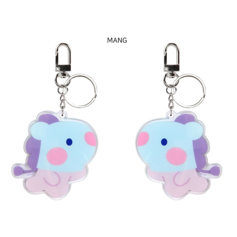 MANG - BT21 Minini Big Acrylic Keyring Key Holder MANG - BT21 Minini Big Acrylic Keyring Key Holder