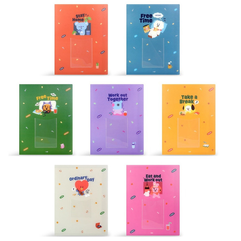BT21 Home All Day Slip In Pocket Photo Card Album BT21 Home All Day Slip In Pocket Photo Card Album