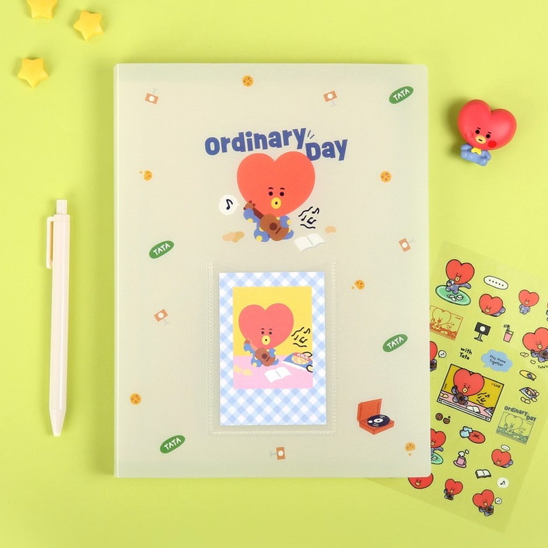 Usage example - BT21 Home All Day Slip In Pocket Photo Card Album Usage example - BT21 Home All Day Slip In Pocket Photo Card Album