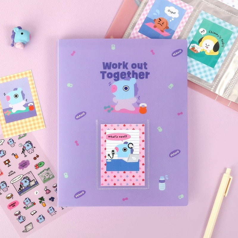 Usage example - BT21 Home All Day Slip In Pocket Photo Card Album Usage example - BT21 Home All Day Slip In Pocket Photo Card Album