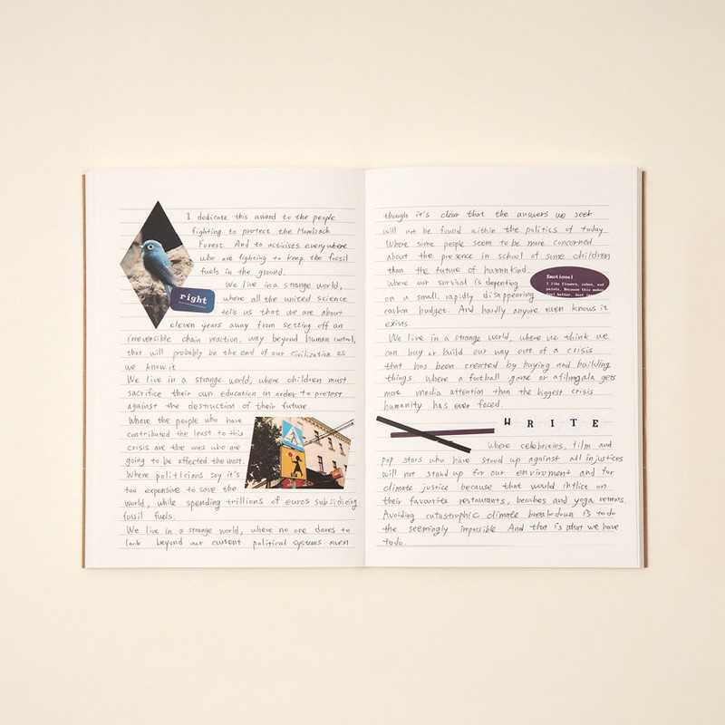 Usage example - Ardium Kraft I Am Paper Premium Lined Notebook Usage example - Ardium Kraft I Am Paper Premium Lined Notebook