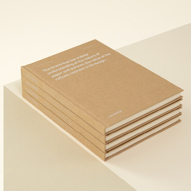 Ardium Kraft I Am Paper Hardcover Lined Notebook