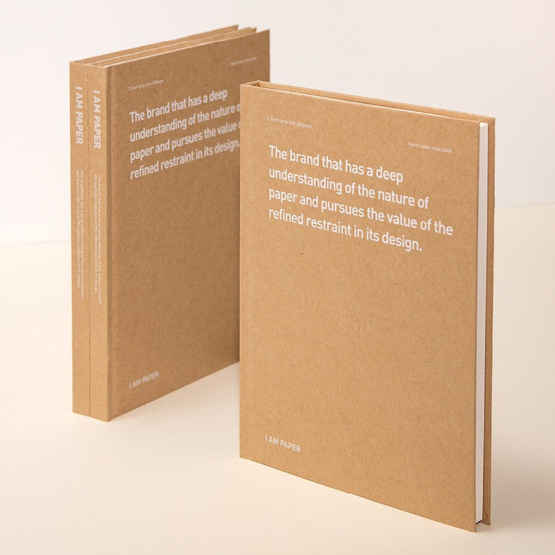 Ardium Kraft I Am Paper Hardcover Lined Notebook