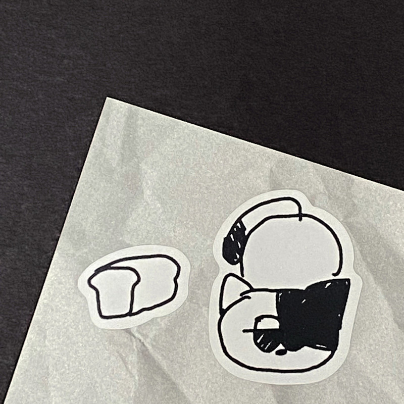 Usage example - Daily Drawing Paper Stickers ver.2 Usage example - Daily Drawing Paper Stickers ver.2