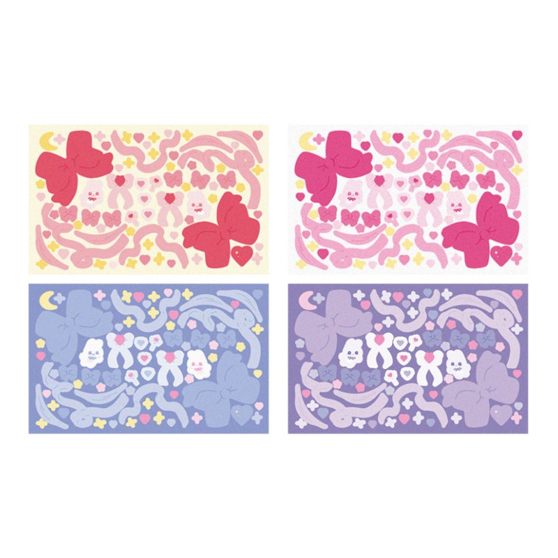 After The Rain Colorful Matte Sticker Pack of 12 Sheets