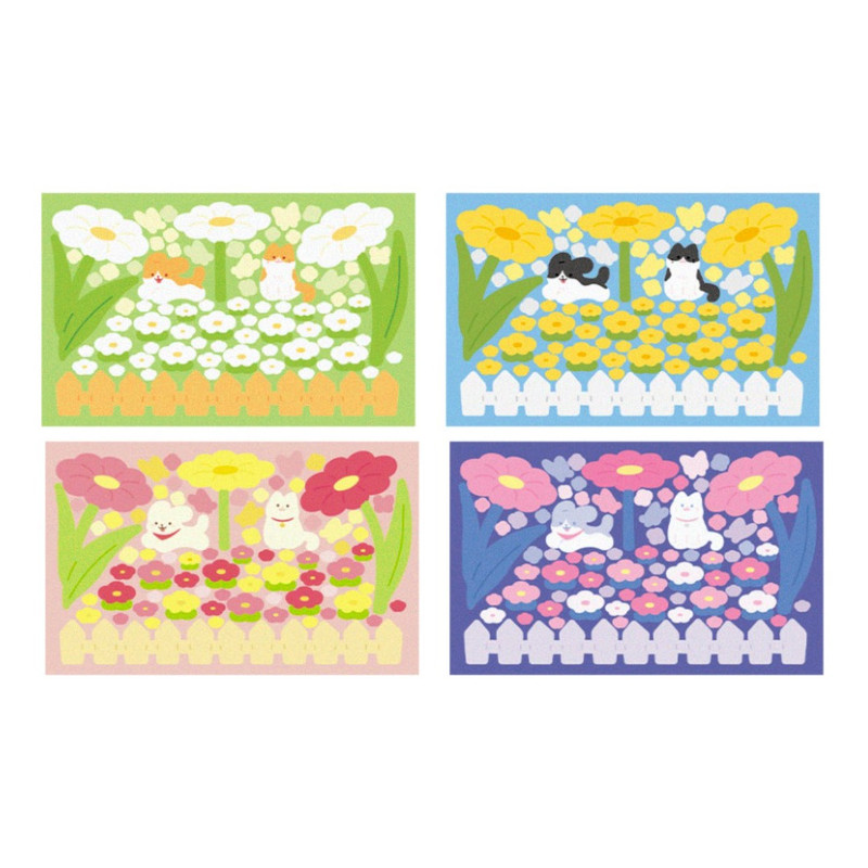 After The Rain Colorful Matte Sticker Pack of 12 Sheets