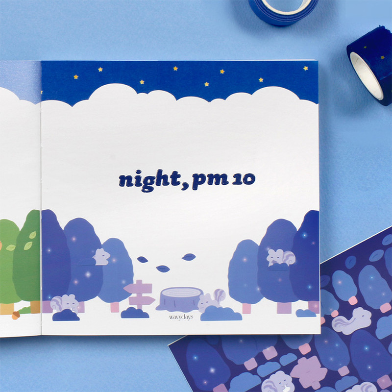 Usage example - After The Rain Colorful Matte Sticker Pack of 12 Sheets