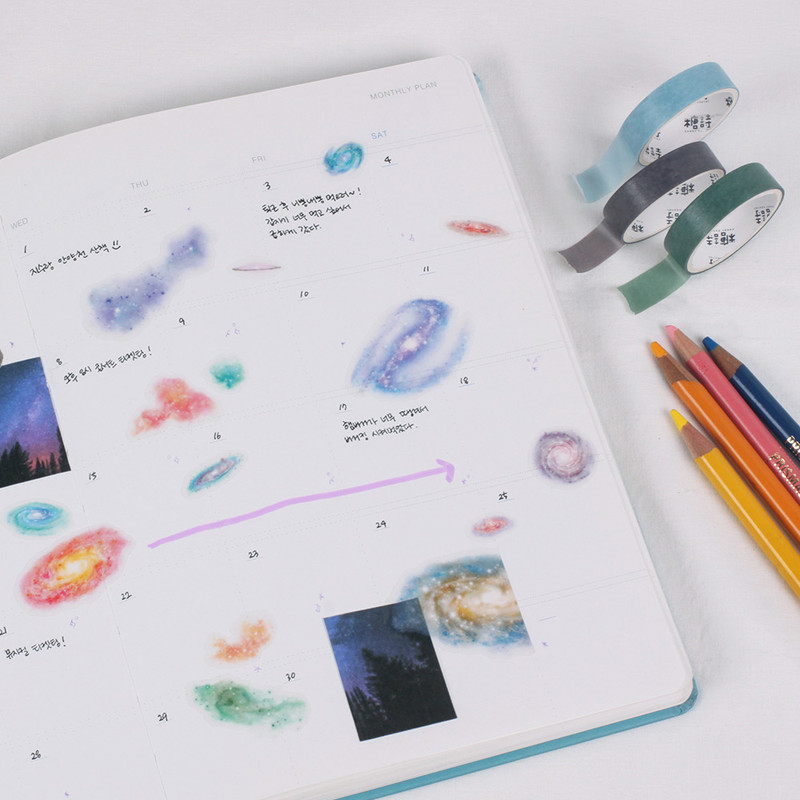 Usage example - Appree Galaxy Nature Clear Sticker Usage example - Appree Galaxy Nature Clear Sticker