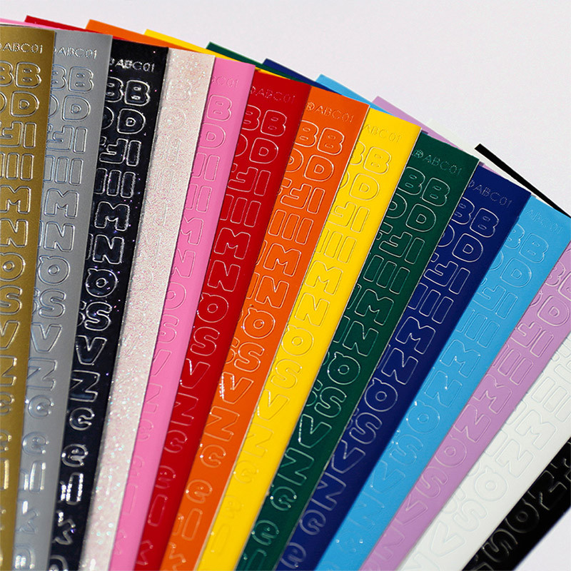 Alphabet Number PVC Sticker Pack of 10 sheets Alphabet Number PVC Sticker Pack of 10 sheets