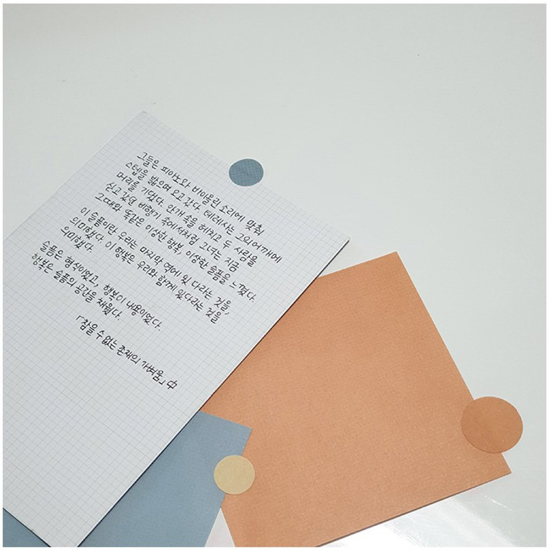 Usage example - Todaygoods Craft Color Writing Graph Notepads