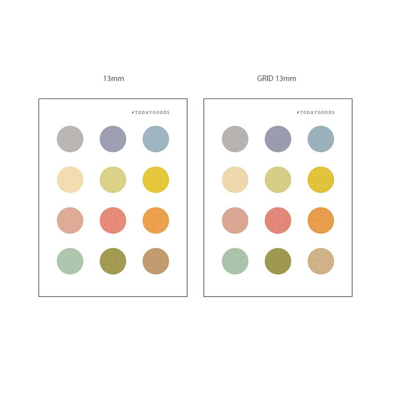 Option - Todaygoods Craft Color Paper Sticker Pack Option - Todaygoods Craft Color Paper Sticker Pack