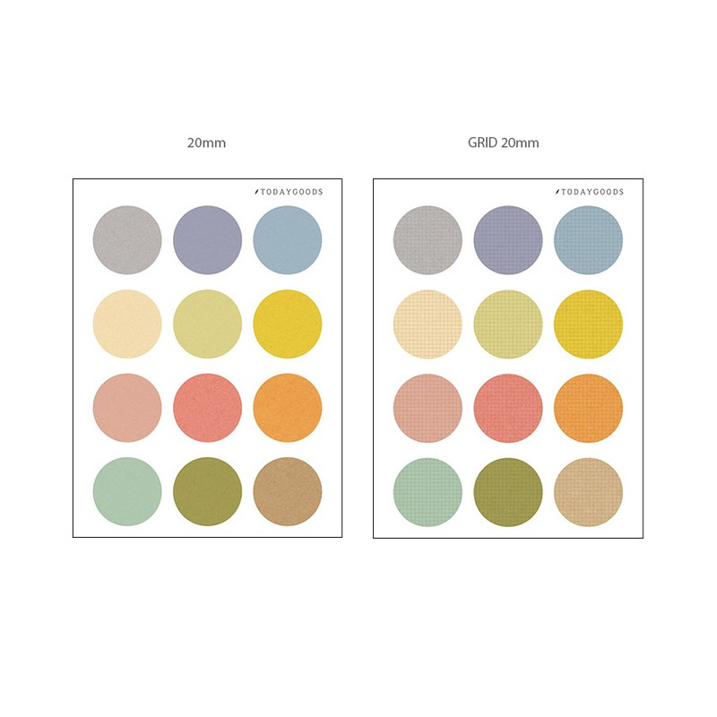 Option - Todaygoods Craft Color Paper Sticker Pack Option - Todaygoods Craft Color Paper Sticker Pack