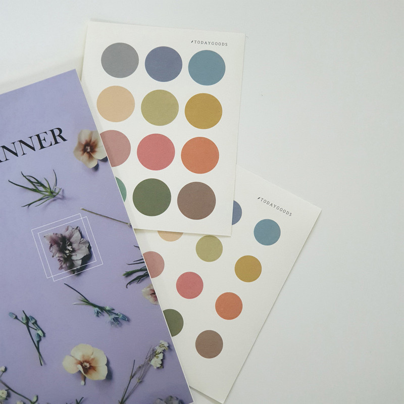 Todaygoods Craft Color Paper Sticker Pack Todaygoods Craft Color Paper Sticker Pack