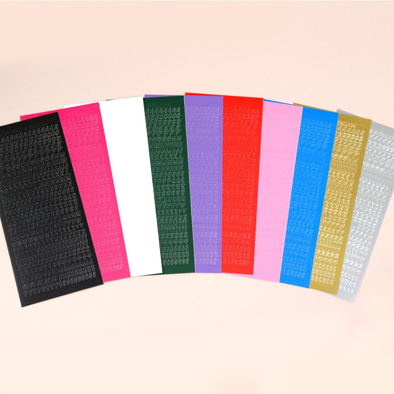 Calligraphy Alphabet Number Sticker Pack Calligraphy Alphabet Number Sticker Pack