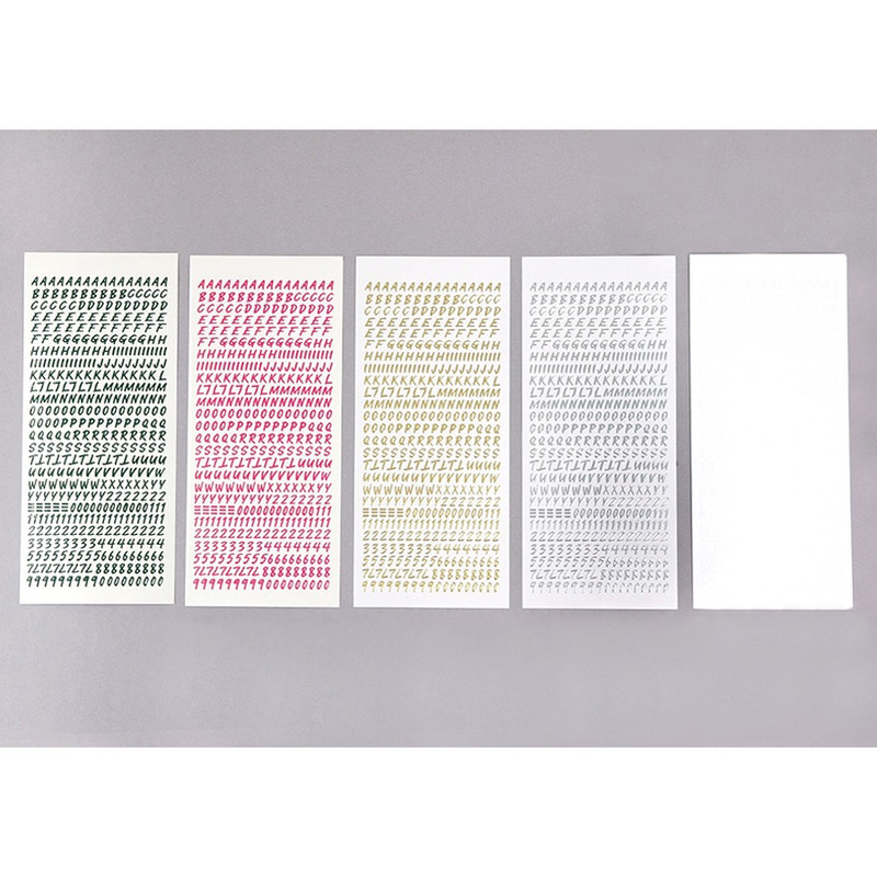 Calligraphy Alphabet Number Sticker Pack Calligraphy Alphabet Number Sticker Pack