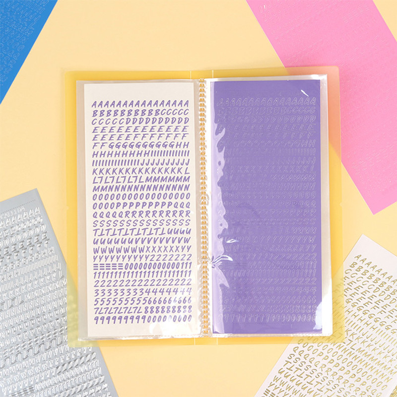 Calligraphy Alphabet Number Sticker Pack Calligraphy Alphabet Number Sticker Pack