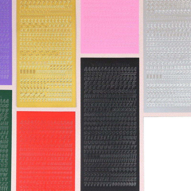 Calligraphy Alphabet Number Sticker Pack Calligraphy Alphabet Number Sticker Pack