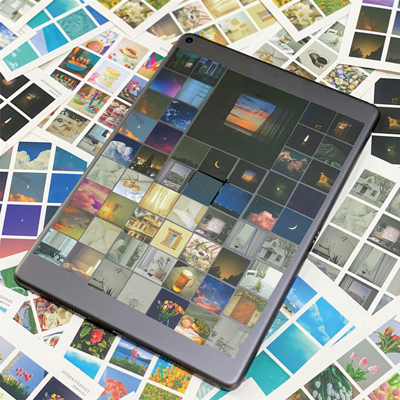 Usage example - Todaygoods Vibe Removable Square Sticker Pack Usage example - Todaygoods Vibe Removable Square Sticker Pack