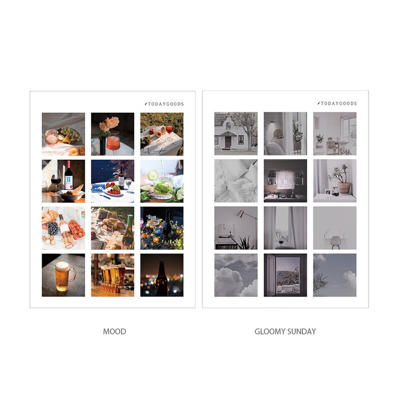 Todaygoods Vibe Removable Square Sticker Pack Todaygoods Vibe Removable Square Sticker Pack