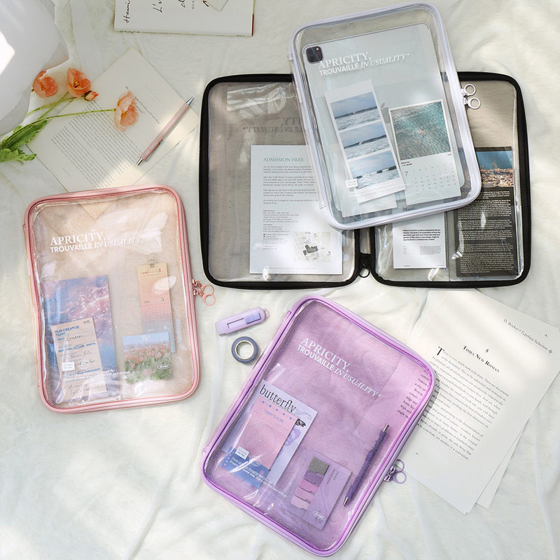 Iconic Lucid Clear Zipper File Bag Iconic Lucid Clear Zipper File Bag