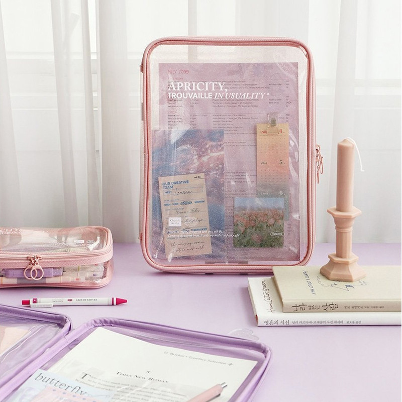 Iconic Lucid Clear Zipper File Bag Iconic Lucid Clear Zipper File Bag