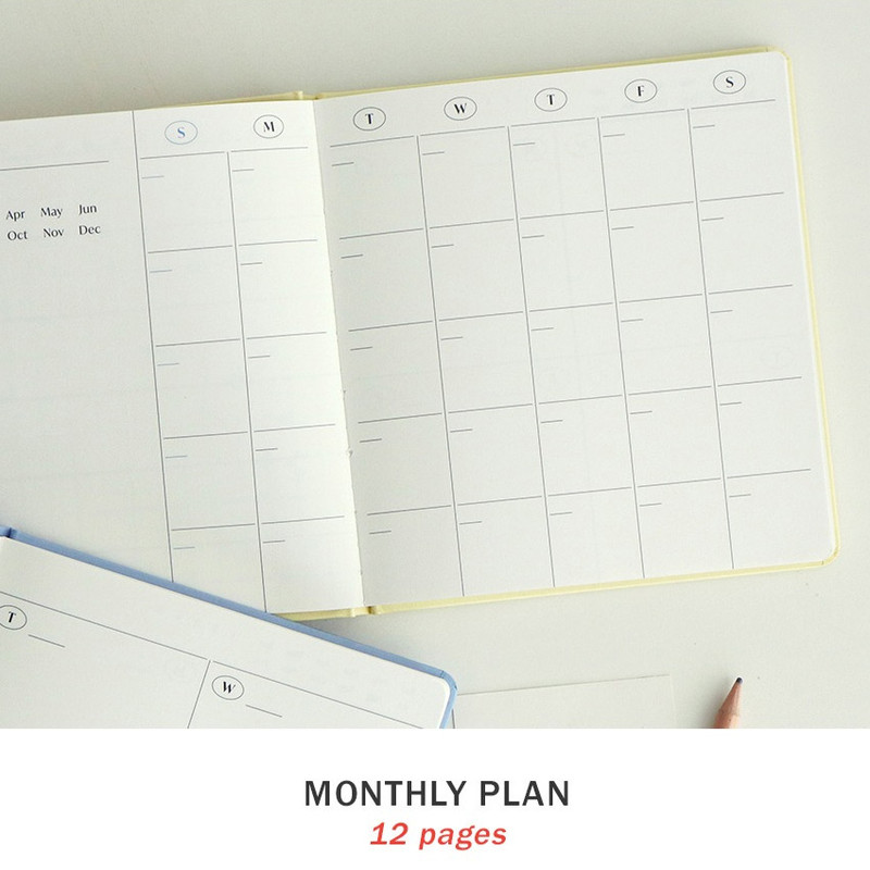 Monthly plan - Iconic Trun the Page 6 Months Dateless Weekly Planner