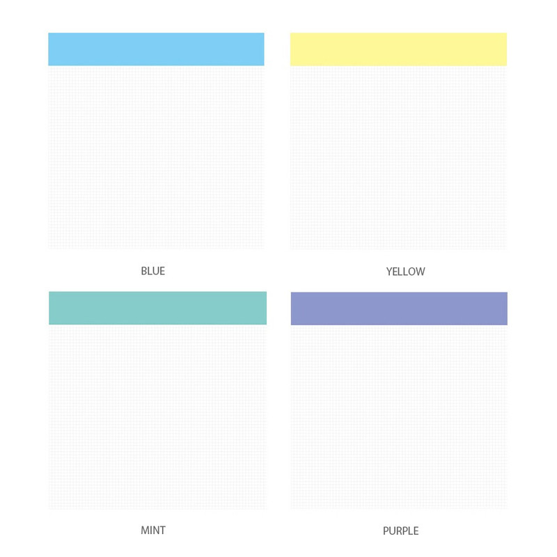 Color - Todaygoods Color Bar Writing Graph Notepad