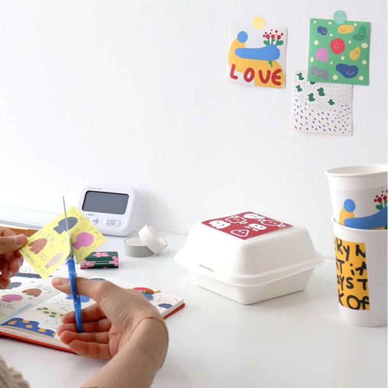 Usage example - Indigo Colored Decorative Paper Sticker Pack Ver2 Usage example - Indigo Colored Decorative Paper Sticker Pack Ver2